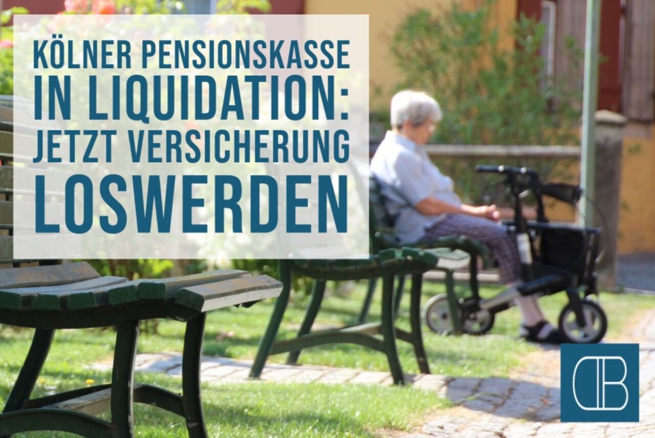 Kölner Pensionskasse Lebensversicherung widerrufen
