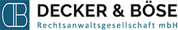 Logo Decker & Böse Rechtsanwälte
